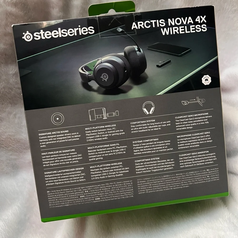 Artis Arctis Nova 4X Wireless Headset - Black